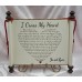 8 1/2 x 11 Cross My Heart Scroll Plaque